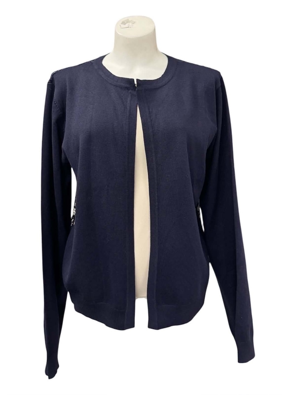 Luscose Lane Navy Open-Front Cardigan Jacket Size XL